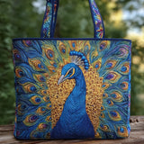 Bolsa artesanal com pavão