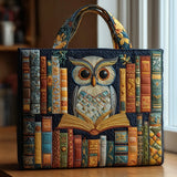 Bolsa artesanal com estampa de coruja