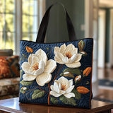 Bolsa artesanal com magnólia