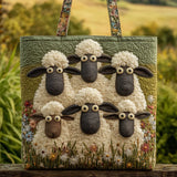 Bolsa feita à mão com ovelhas