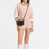 Mini Mala de Couro Longchamp - Preta