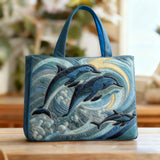 Bolsa artesanal com golfinho