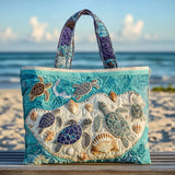 Bolsa artesanal com tartaruga