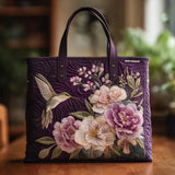 Bolsa artesanal com flores
