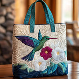 Bolsa acolchoada com flores
