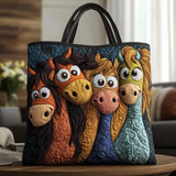 Bolsa artística com motivo de frutas