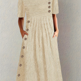 Marina - Elegant Striped Midi Dress