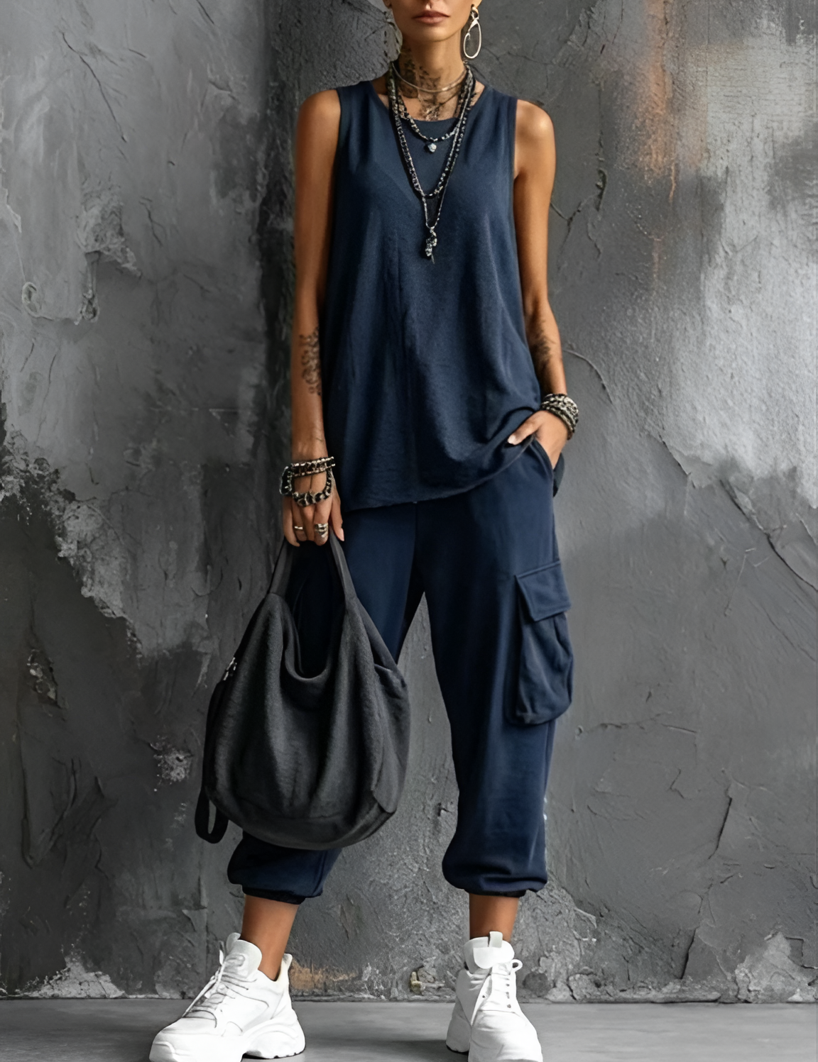 Valentina | Conjunto Casual Mole com Bolsos