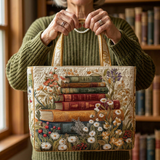 Bolsa artesanal com estampa floral