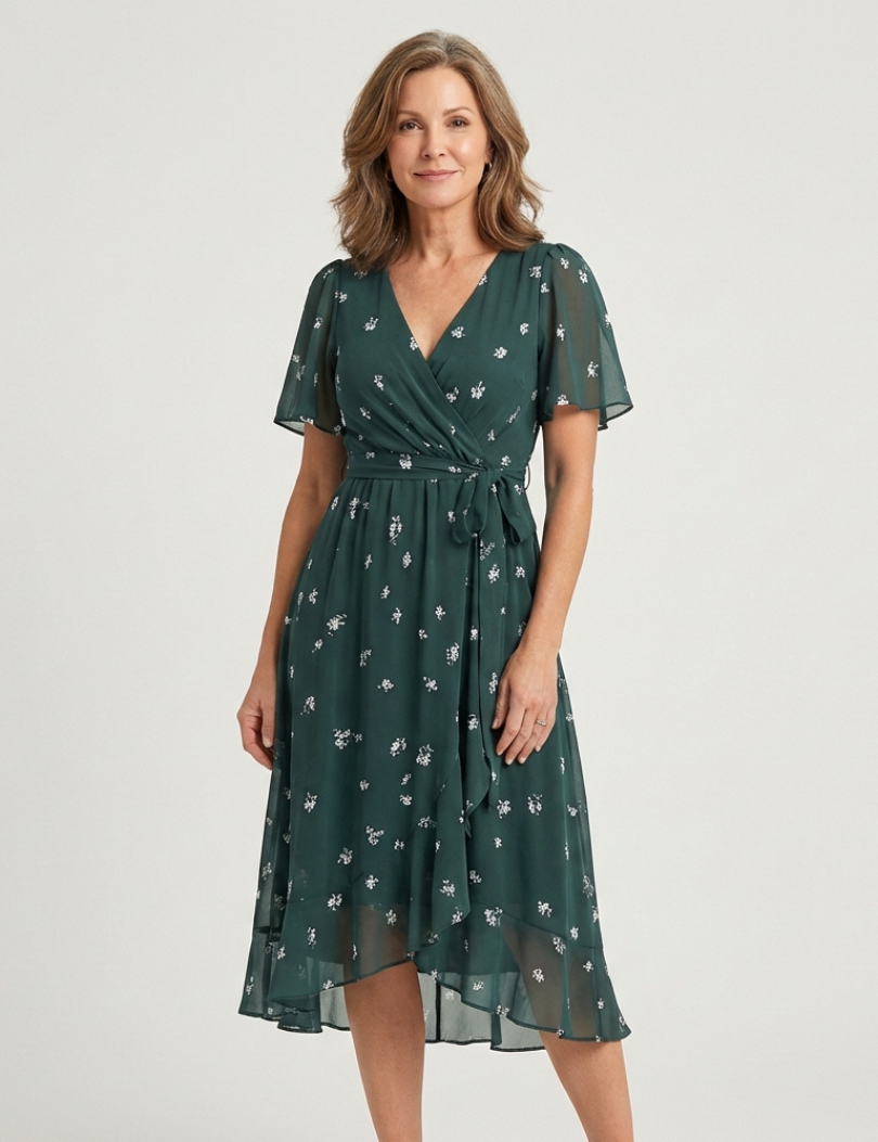 Chloé | Midi Dress with Abstract Pattern