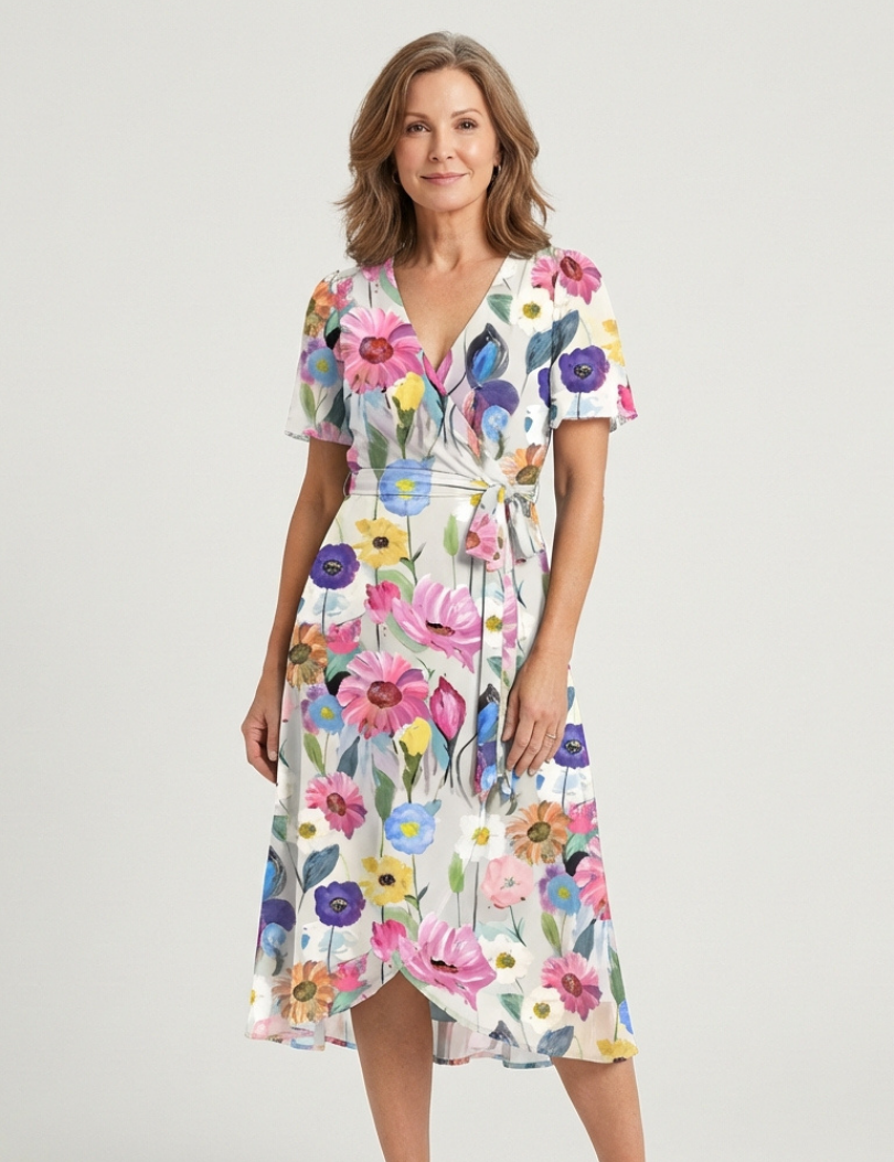 Chloé | Midi Dress with Abstract Pattern